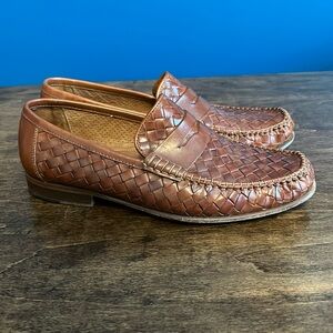 Allen Edmonds Capri Woven Leather Loafers 8 3E wide